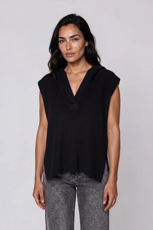 Slipover Knitted V-Neck