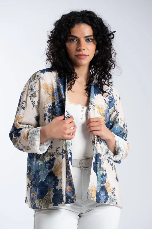 Κιμονό Floral Εσωτερική Δαντέλα