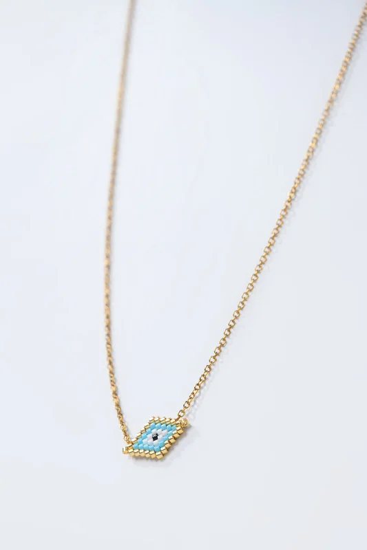 Stainless Steel Eye Necklace