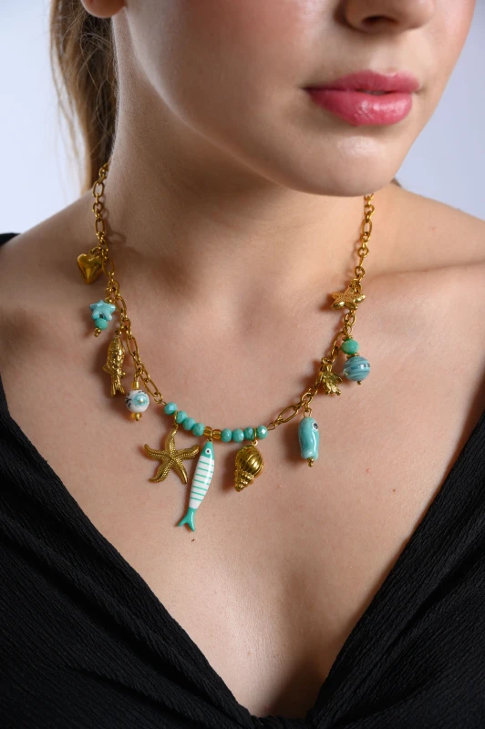 Κολιέ Ατσάλινο Sea Charms