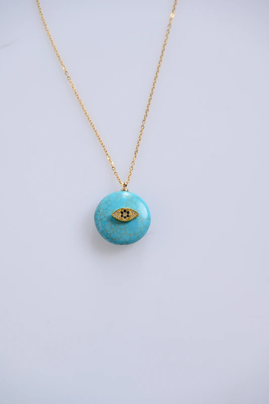 Κολιέ Ατσάλινο Stone Eye
