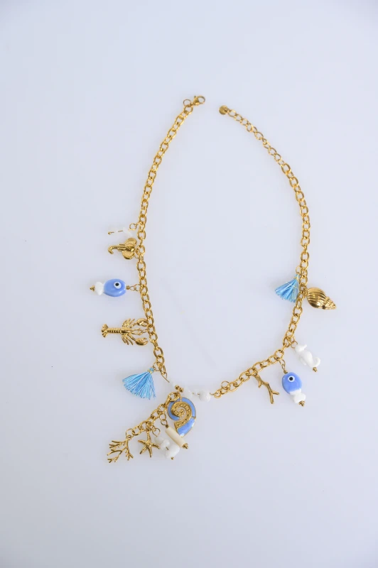 Necklace Stainless Steel Summer Charms
