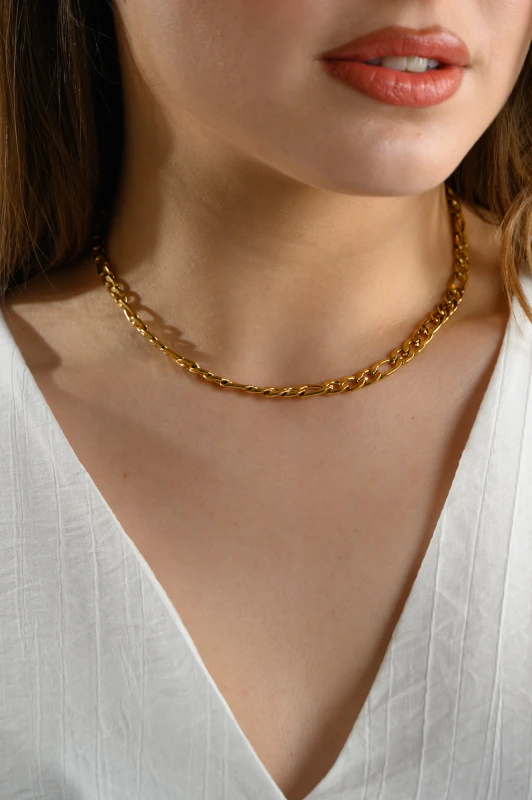 Κολιέ Choker Αλυσίδα Ατσάλινo