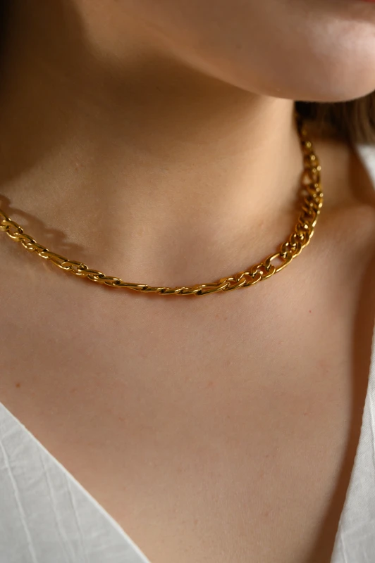 Κολιέ Choker Αλυσίδα Ατσάλινo