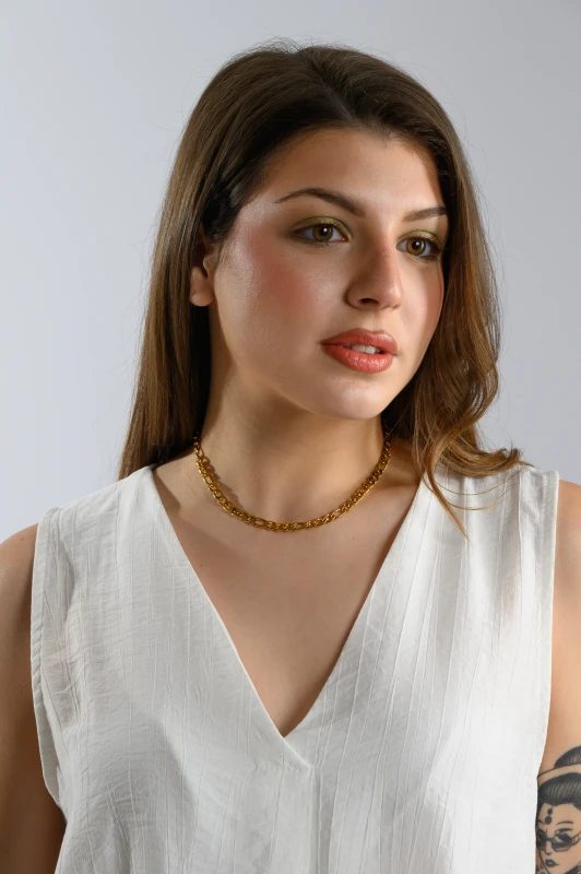 Κολιέ Choker Αλυσίδα Ατσάλινo