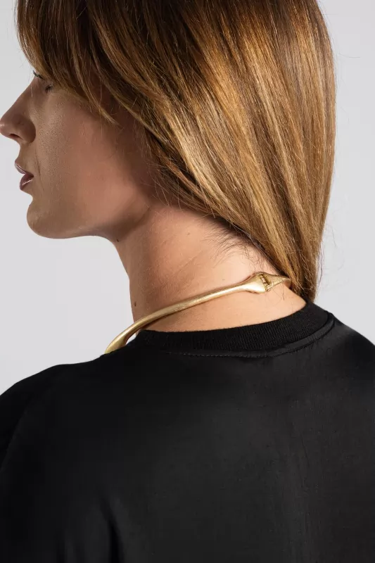 Κολιέ Choker Leaves