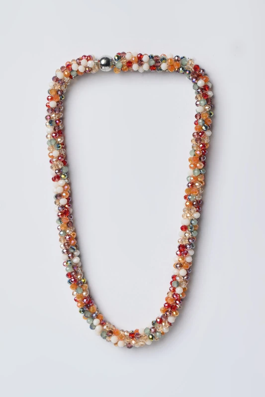 Κολιέ Choker Χάντρες Multicolor