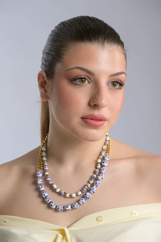 Κολιέ  Διπλή Αλυσίδα Cyclades