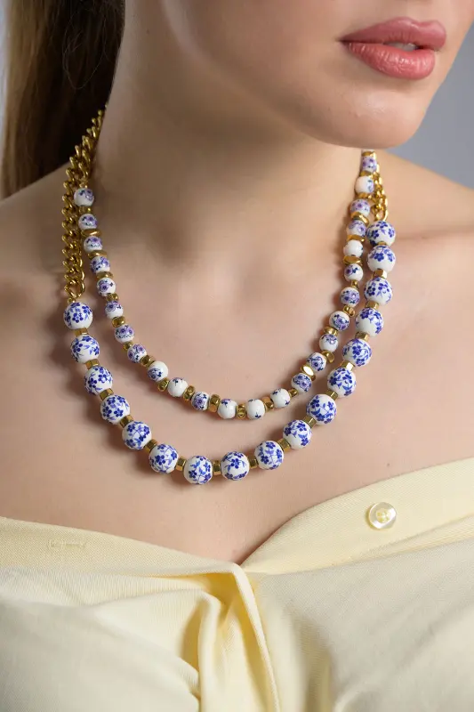 Κολιέ  Διπλή Αλυσίδα Cyclades