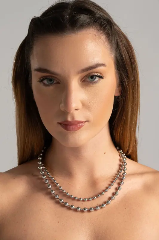 Κολιέ Double Μπίλιες