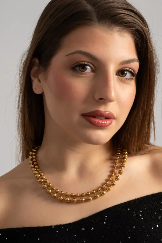 Κολιέ Double Μπίλιες