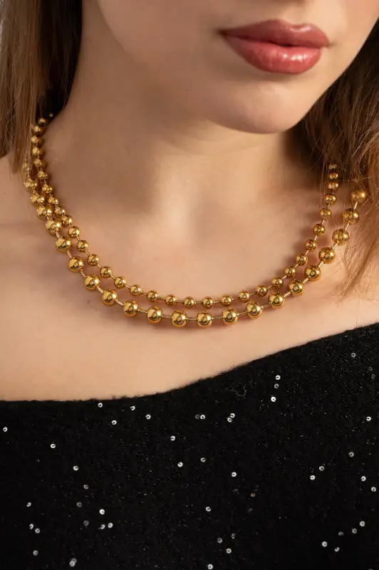 Necklace Double Beads 