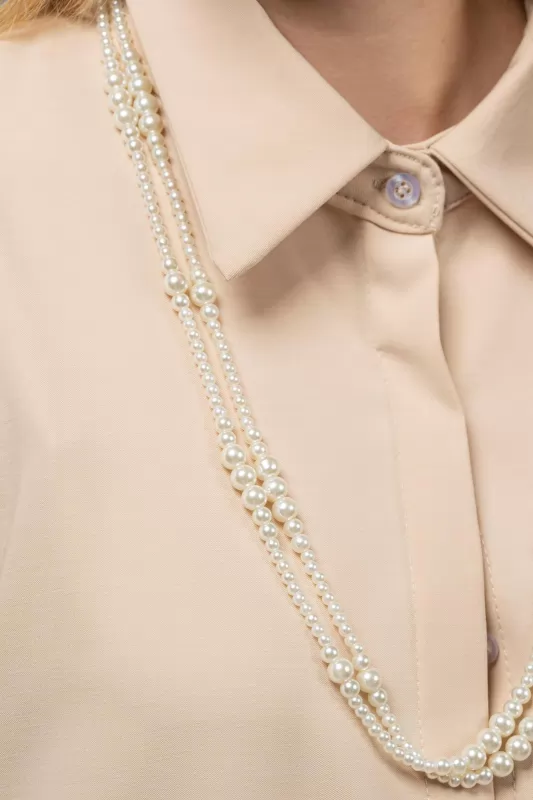 Necklace Double Pearls