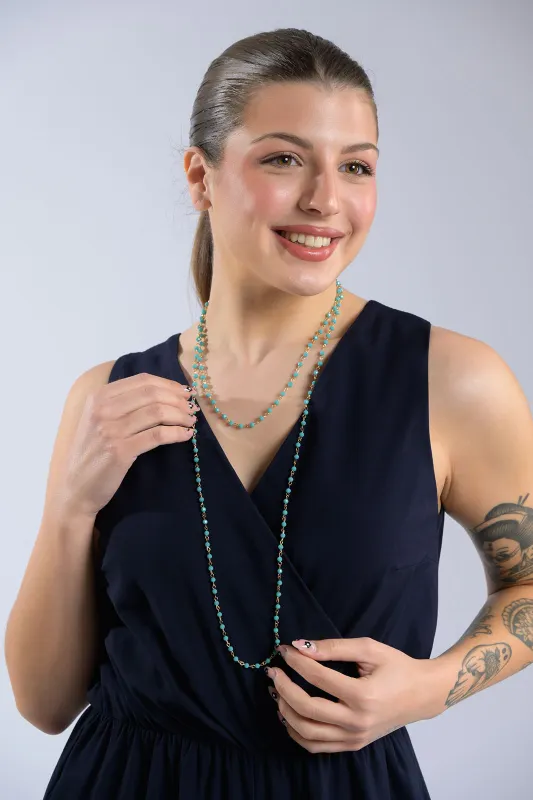 Rosario Lariat Necklace