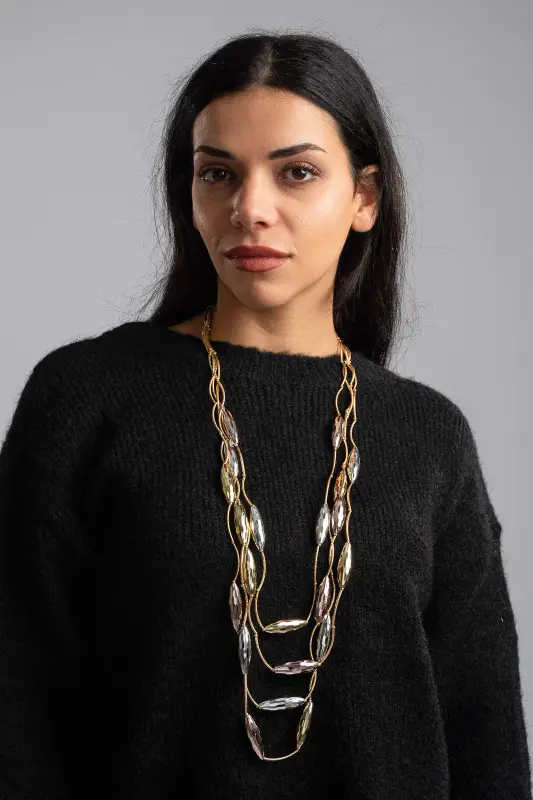 Κολιέ Layered Multicolor