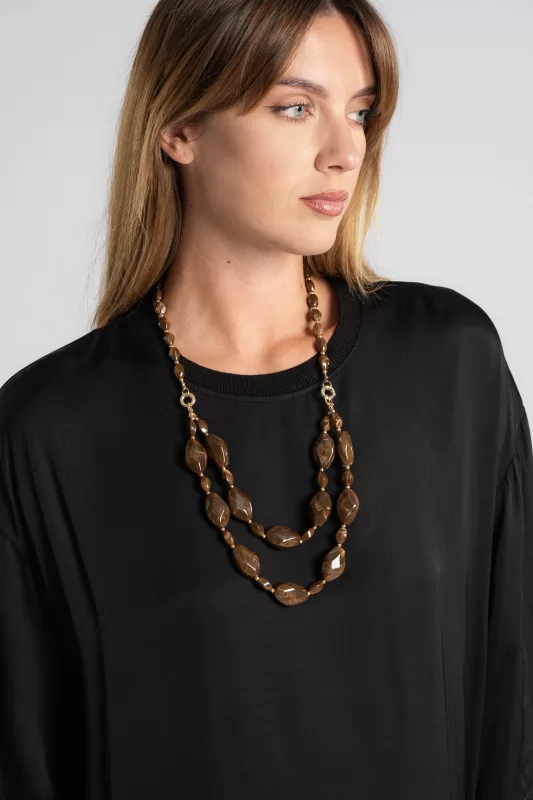 Necklace Oval Beads