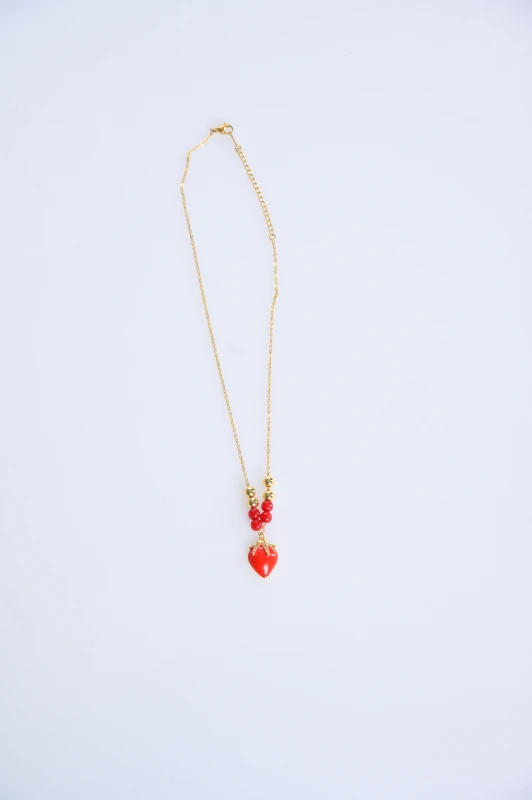Necklace Strawberry Charm 