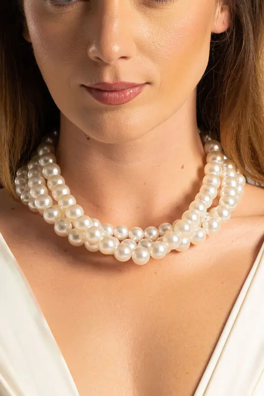NecklaceTriple Pearl 