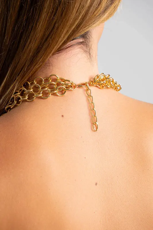 Κολιέ Τριπλό Leaves