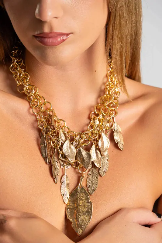 Κολιέ Τριπλό Leaves