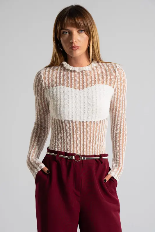 Bodysuit Transparency Lace