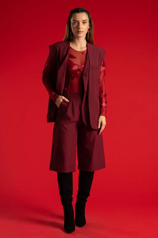 Κορμάκι Floral Τούλινο