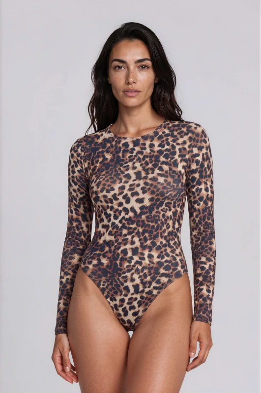 Κορμάκι Μακρυμάνικο Animal Pattern
