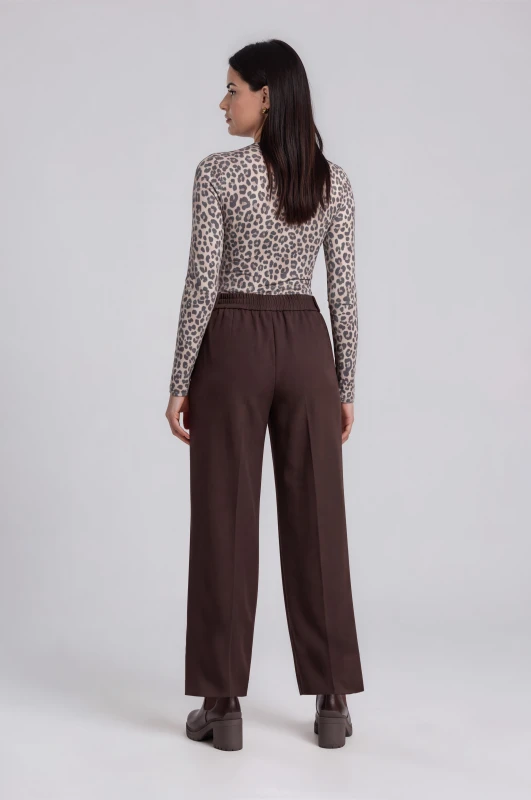 Bodysuit Long-Sleeved Animal Pattern