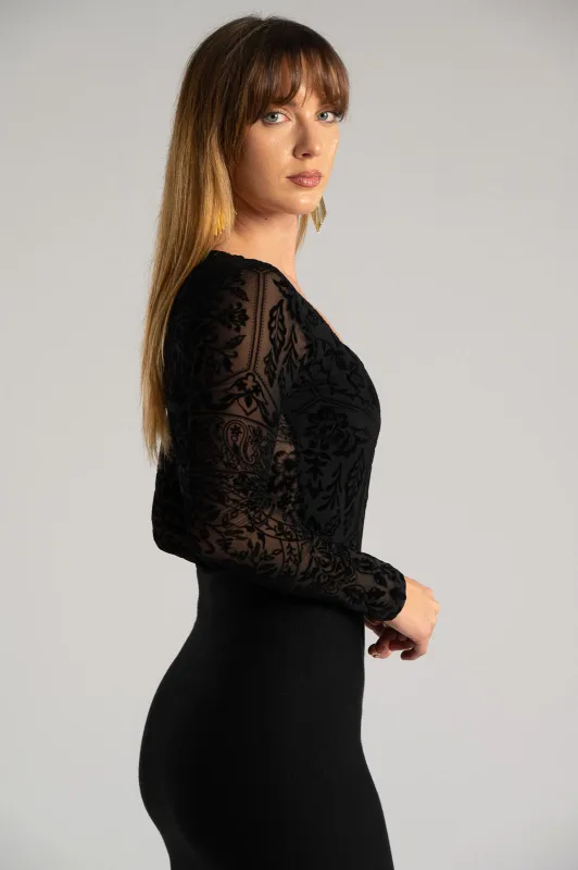 Κορμάκι Μπαρόκ Μεταλλικές Λεπτομέρειες