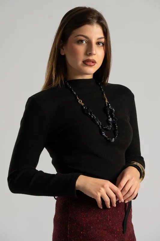 Κορμάκι Νημάτινο Ντραπέ Λαιμόκοψη