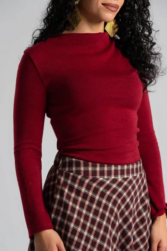 Κορμάκι Νημάτινο Ντραπέ Λαιμόκοψη