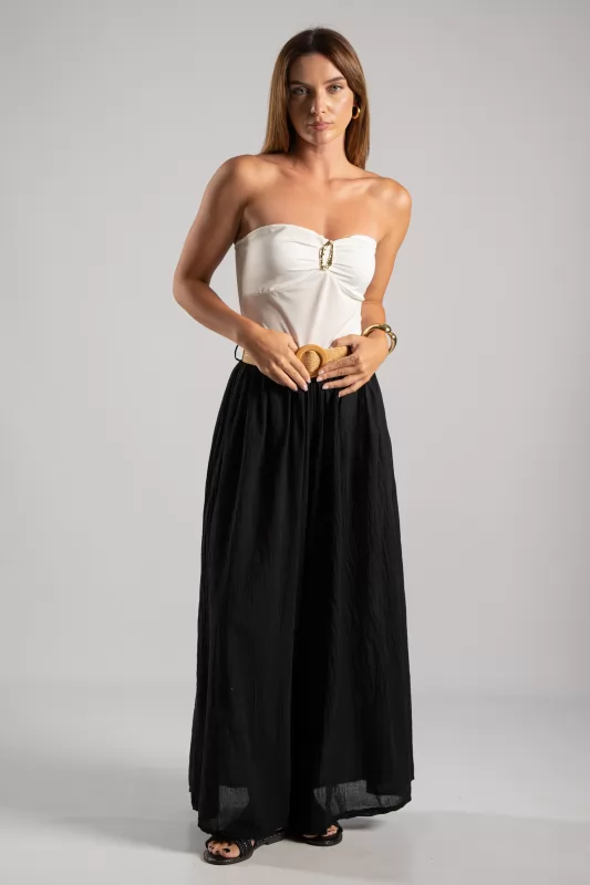 Κορμάκι Strapless Μονόχρωμο