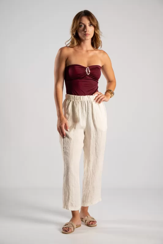 Κορμάκι Strapless Μονόχρωμο