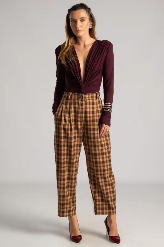 V-neck Bodysuit Ruffles