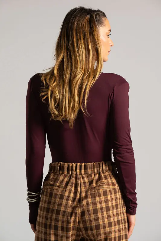 V-neck Bodysuit Ruffles