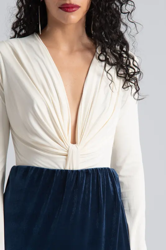 V-neck Bodysuit Ruffles