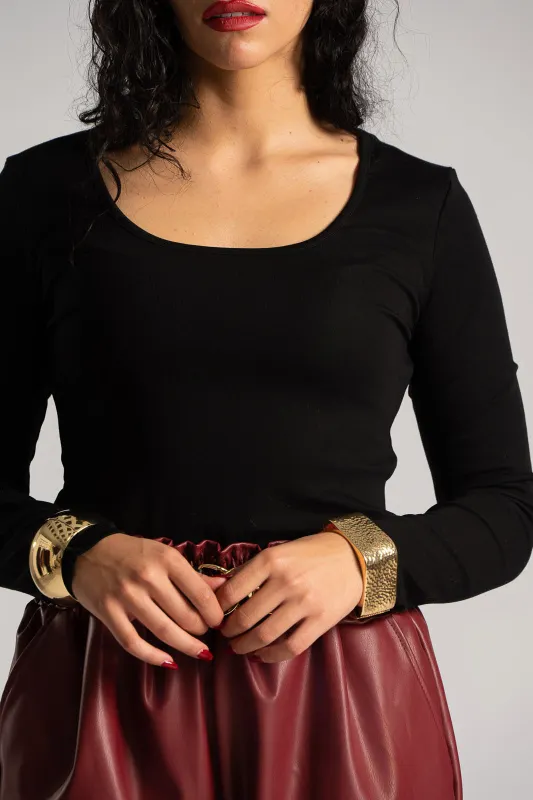 Bodysuit Cotton Round Necklace