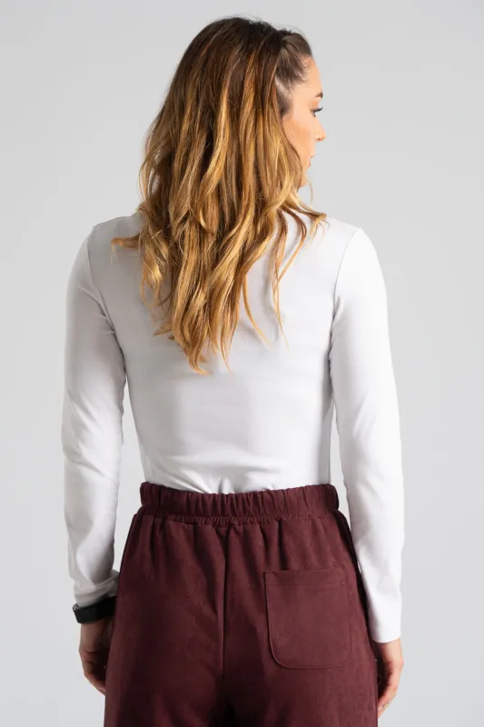 Bodysuit Cotton Round Necklace