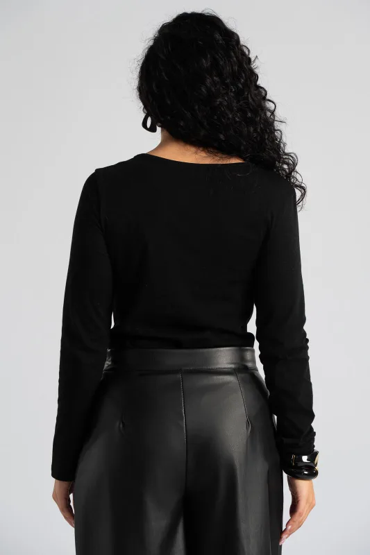 Bodysuit Cotton Round Necklace