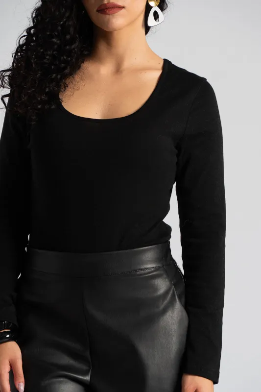 Bodysuit Cotton Round Necklace