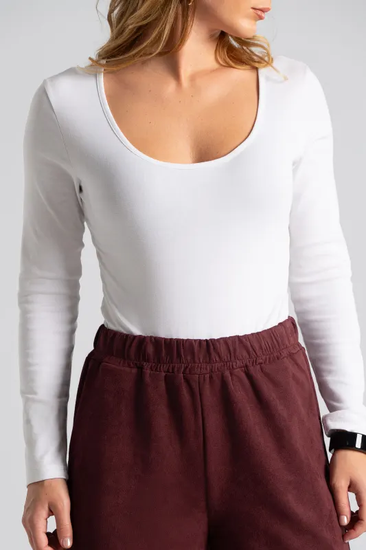 Bodysuit Cotton Round Necklace