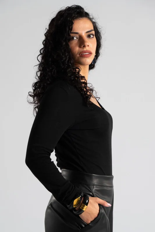 Bodysuit Cotton Round Necklace