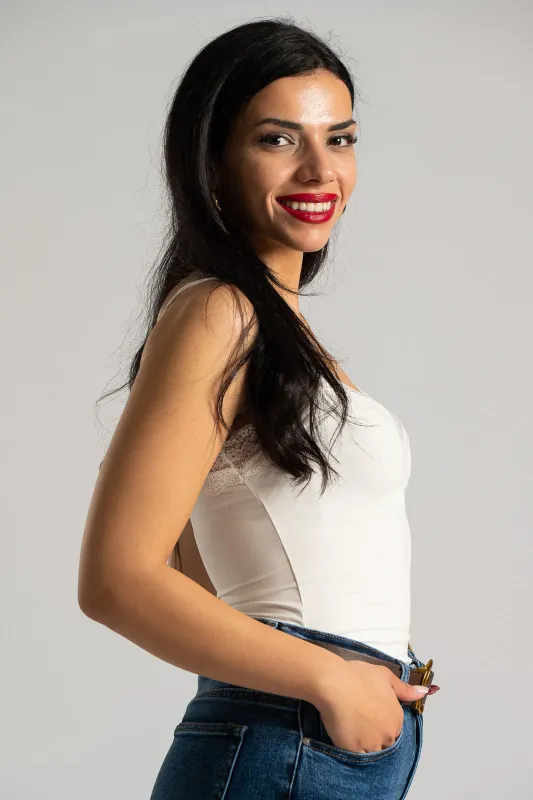 Κορμάκι Ζέρσει Δαντέλα