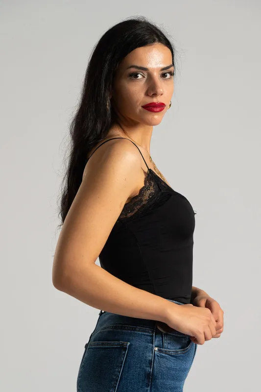 Κορμάκι Ζέρσει Δαντέλα