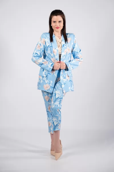Κοστούμι Floral Γαλάζιο