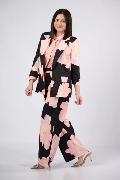 Suit Floral Black