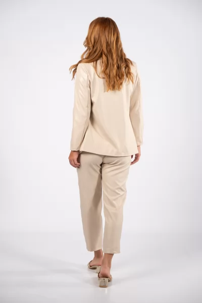 Suit Lurex Cream