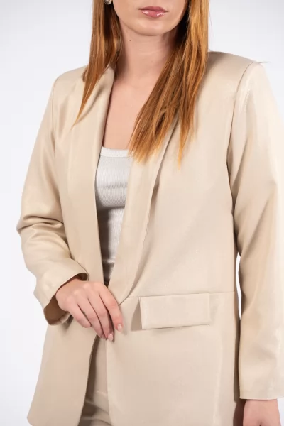 Suit Lurex Cream