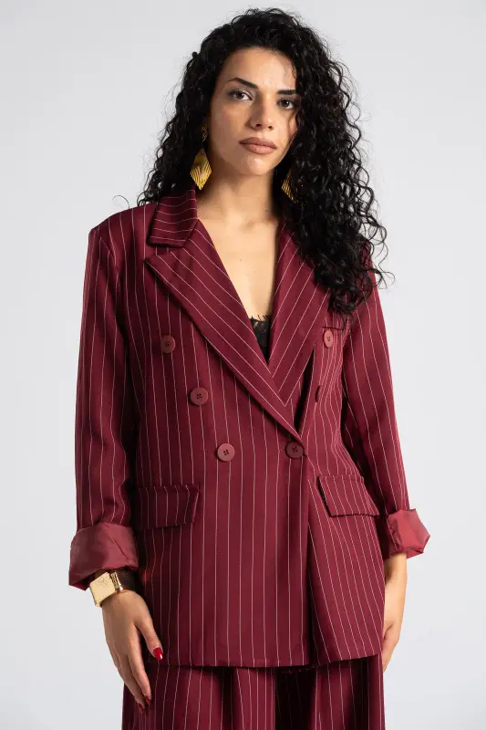 Κοστούμι Με Ρίγες