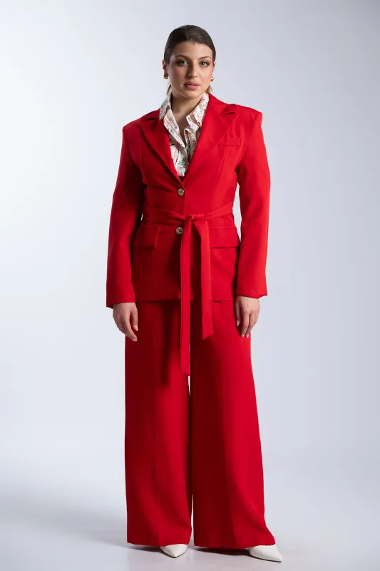 Waist Suit Unique Buttons 